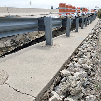 Damaged Roadway Damaged Roadway