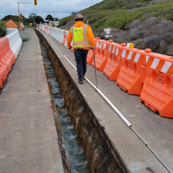 Slipping Conduit over SAAX