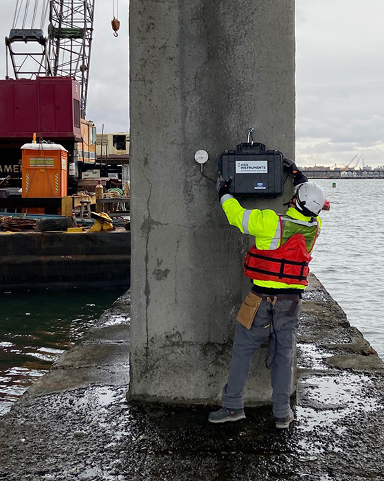 Vibration Monitoring of Bridge Pier
