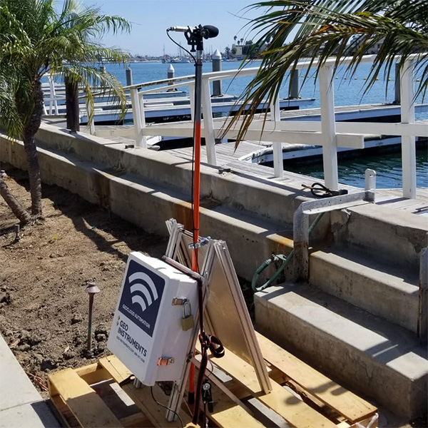 Monitoring vibration and noise at Seawall