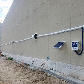 Hydrostatic Level Gauge on Wall