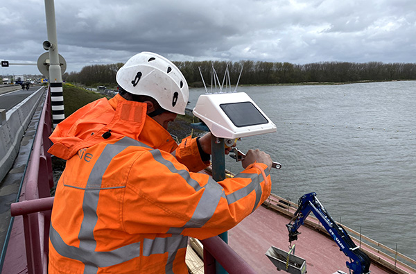 Mounting Locator One on Bridge Mounting GNSS Sensor on Bridge