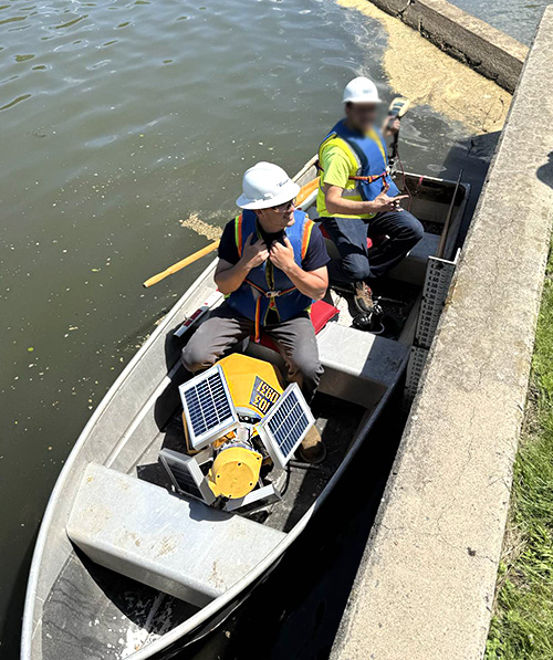 Deploying the Monitoring Buoy Deploying the Monitoring Buoy