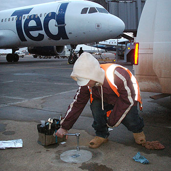 Monitoring settlement at Dulles Airport project