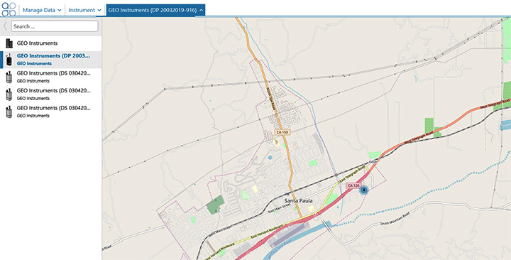 Map View of Monitors Map View of Monitors
