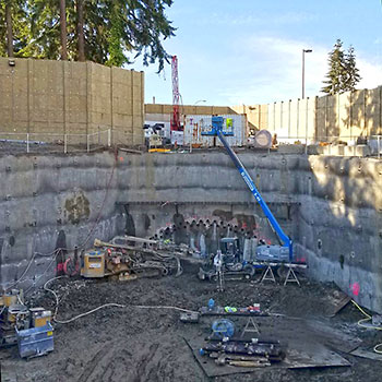 Pipe arch in place