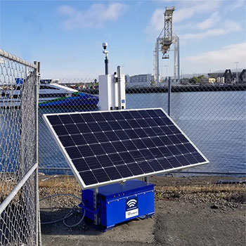 Dust Monitor with Solar Panel