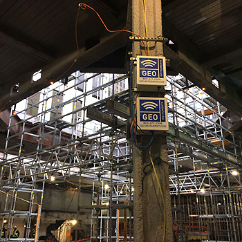 Monitoring for Construction Control - NYC Apple Store