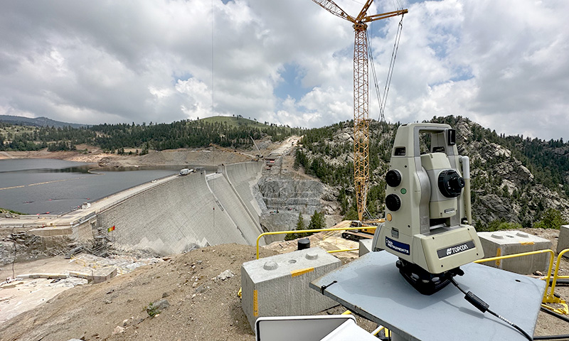 AMTS on Gross Reservoir Dam AMTS on Gross Reservoir Dam